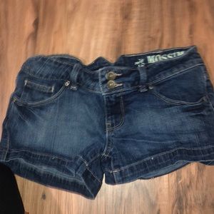 Blue jean shorts